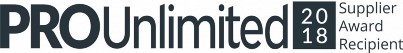 Pro Unlimited 2018 supplier award logo